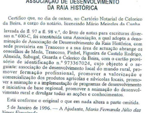 Raia Histórica – Associação de Desenvolvimento do Nordeste da Beira assinala 30 anos de atividade dedicada ao território e às suas gentes.